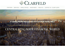 Tablet Screenshot of clarfeld.com